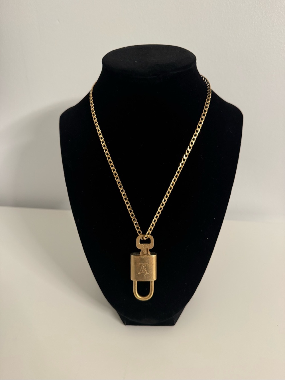 Authentic Louis Vuitton Lock and Key Necklace Set No. 315